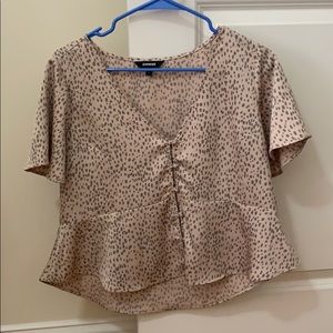 New without tags express cheetah top